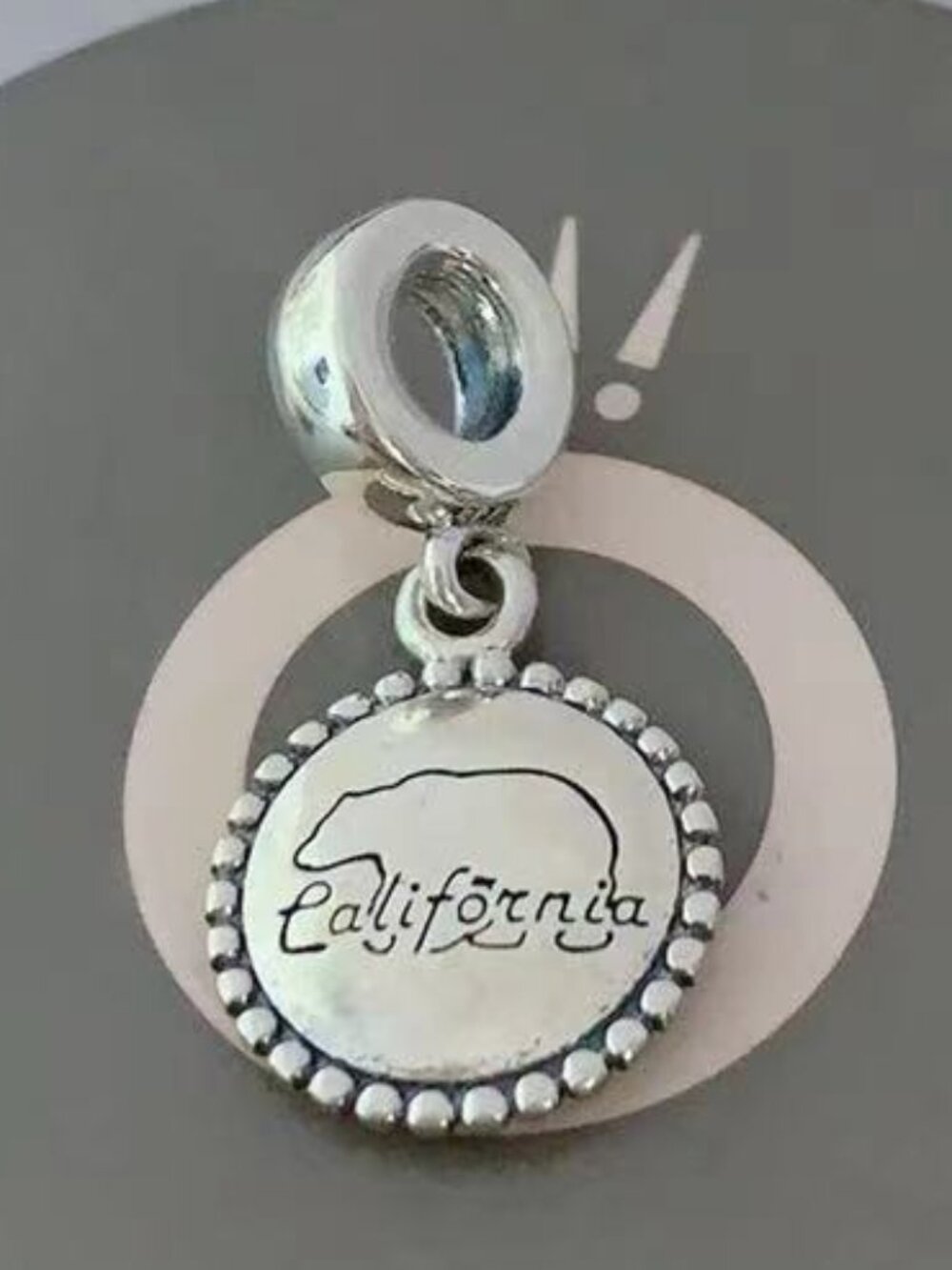 Pandora California Charm Mama Bear Dangle Charm Travel Pendant